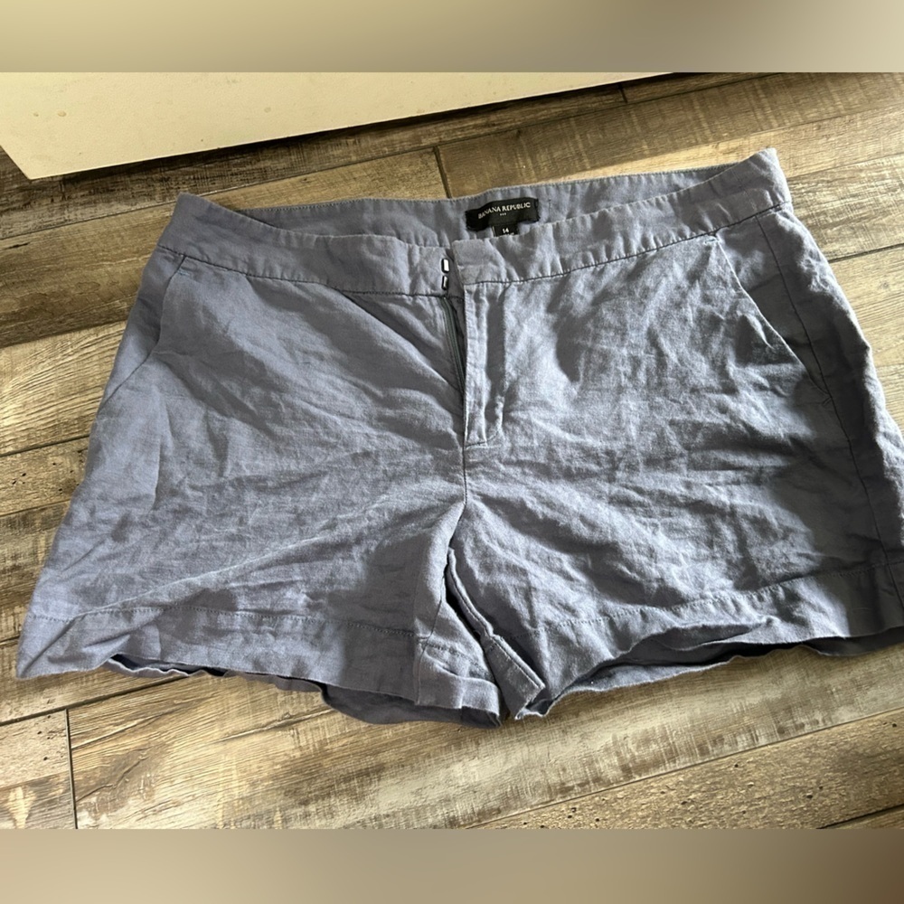 Banana Republic Chino Dusty Blue Gray Shorts